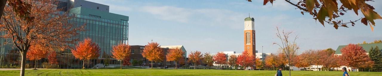 Clock tower and Pew library